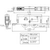 One Pair of Patio Sliding/Gliding Door Roller PR610C - Image 2