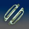 Sliding Door Handle Set, Brass Plated Replacement PD2020SB