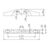 Window Lock Latch & Keeper SET 611 & 9353 Brass Plated - Image 3