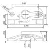 Window Sash Cam Lock 610WHITE - Image 2