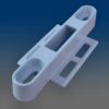 Patio Door Mortise Keeper PD1005WHITE