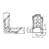 1 Piece Window Corner - 1126 White - Image 3