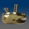 Vision Set 611 / 9353 Sash Lock Keeper Brass Plated with Installation Screw