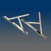One Pair of Vision 10 inch 2-Bar Adjustable Casement Hinge 169012AB