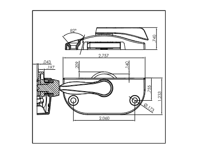 Window Sash Cam Lock 3215WHITE - Image 4